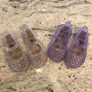 Old Navy Basket-Weave Jelly Ballet Flats